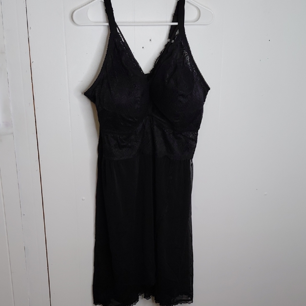 Parfait Dress Womens 3X Lace Babydoll Lingerie Fixed Wrap Front Corset Back